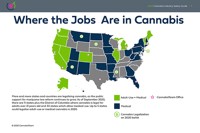 Cannabis job map