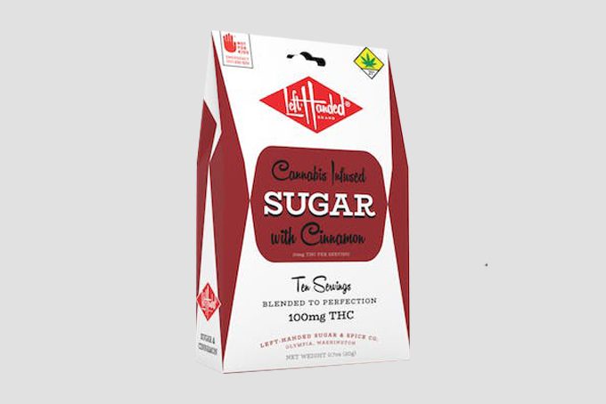 Left-Handed cannabis-infused sugar