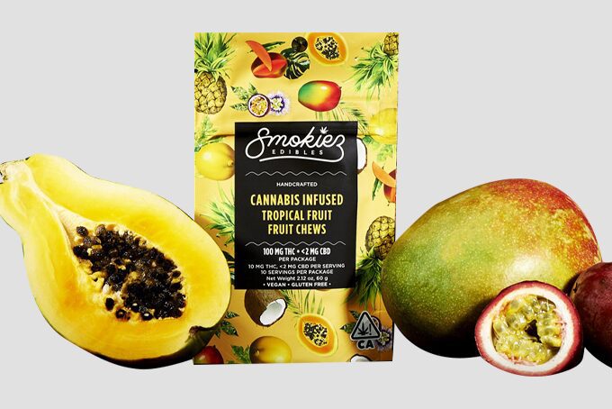 Smokiez cannabis infused Tropical Fruit Chews