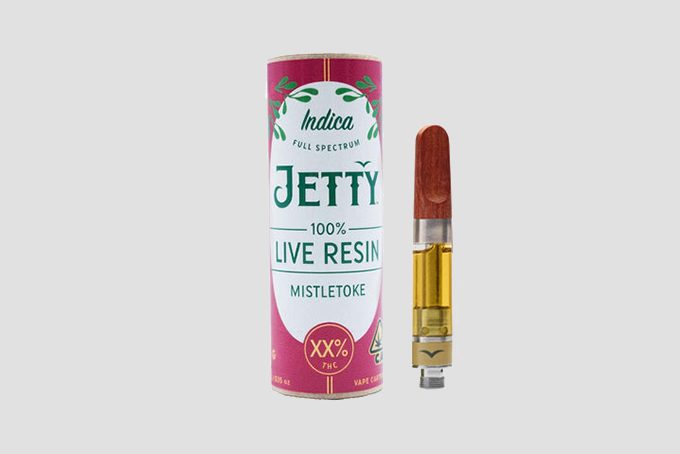 Jetty Extracts live resin cartridge