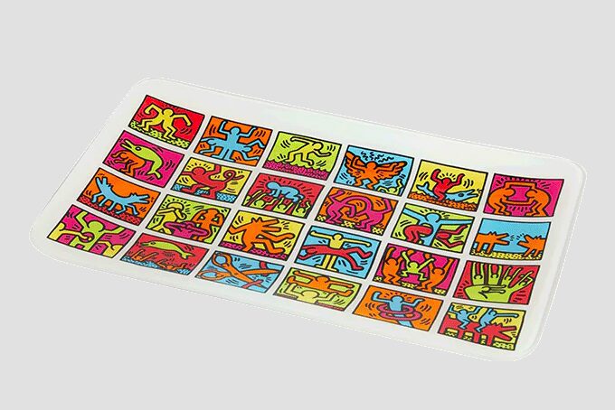 Keith Haring cannabis rolling tray