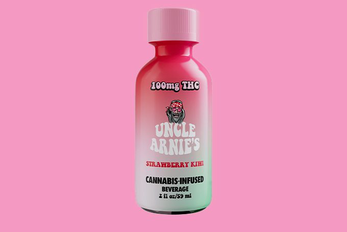 Uncle Arnies Strawberry Kiwi cannabis infused drink